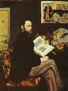 Edouard Manet Portrait of Emile Zola oil painting on canvas